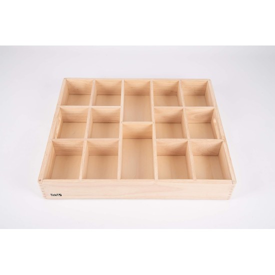 14 Way Wooden Sorting Tray 