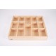 14 Way Wooden Sorting Tray 