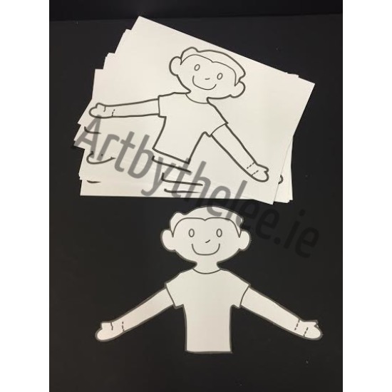 Boy Template To Decorate Set Of 10