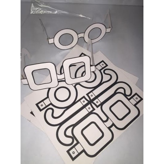 Paper Eye Glasses To Decorate 