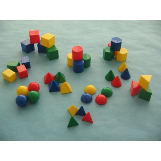 Geometric 3D Mini Maths Shapes