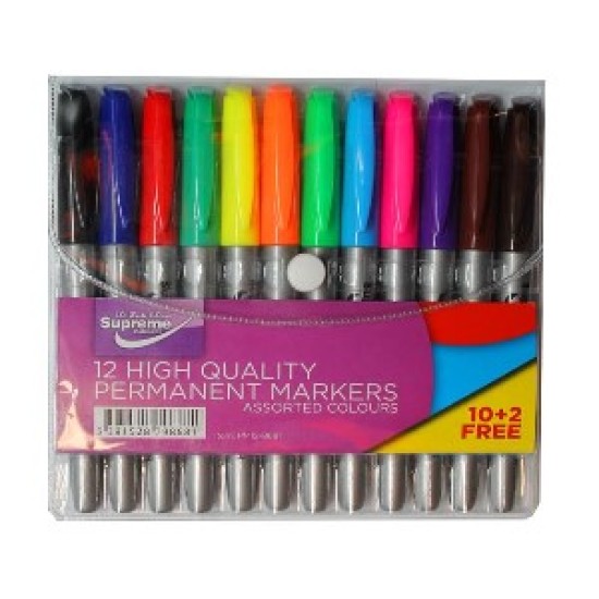 Pemanent Markers 12`s Slim