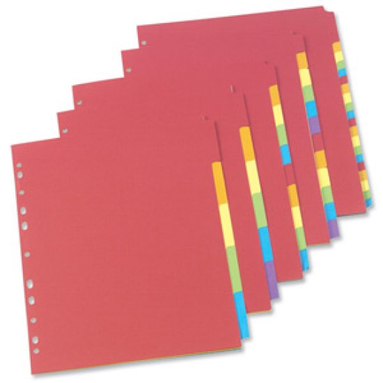 Subject Dividers 5 part Box of 50