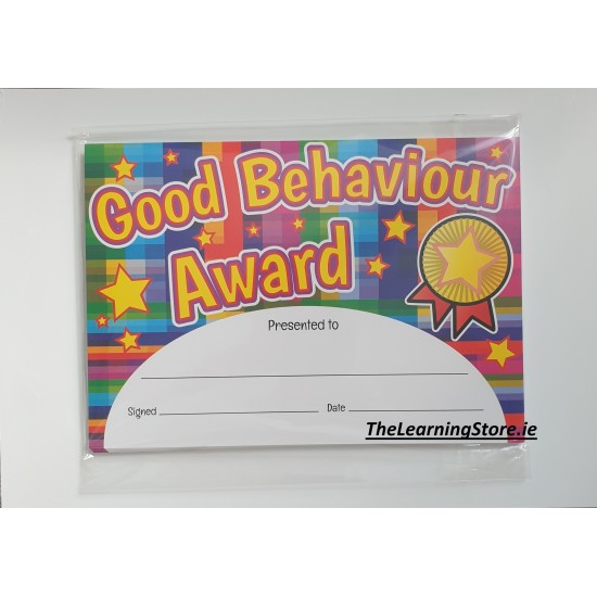 Award Certs Good Behaviour