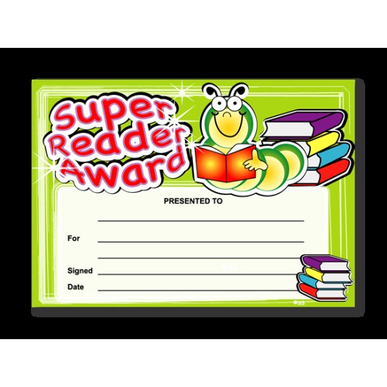 Award Certs Super Reader Award