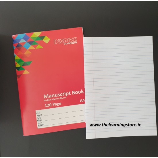 Copybook: Manuscript A4 120 Page Pack of 10