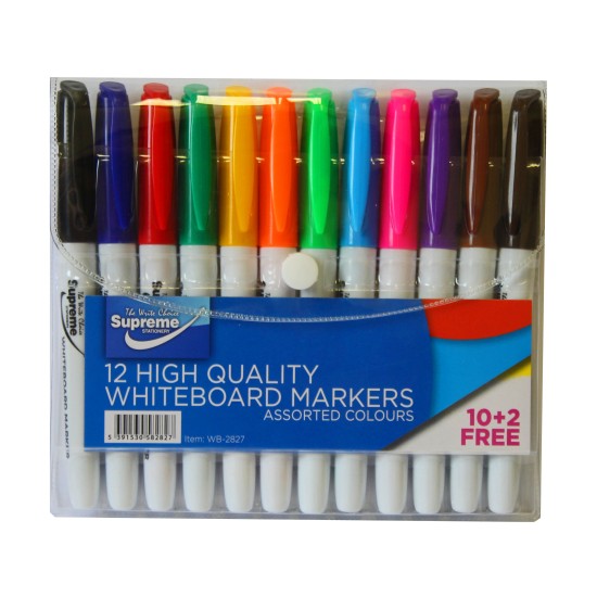 Drywipe Whiteboard Markers 12`s Slim