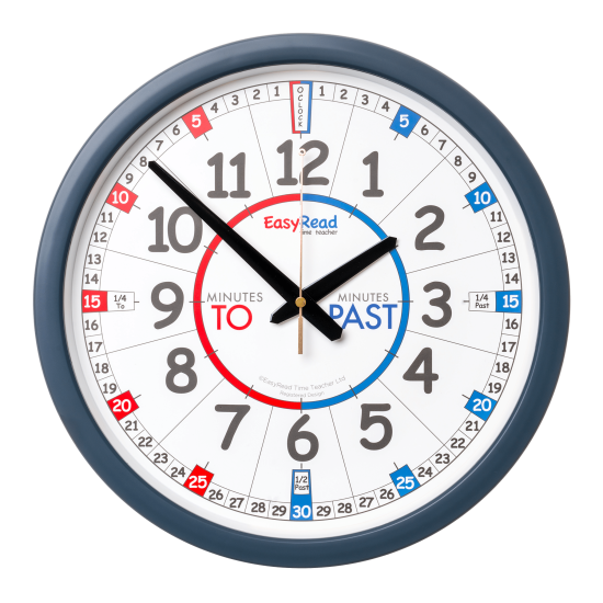 EasyRead Classroom Wall Clock. Time Teacher Past & To