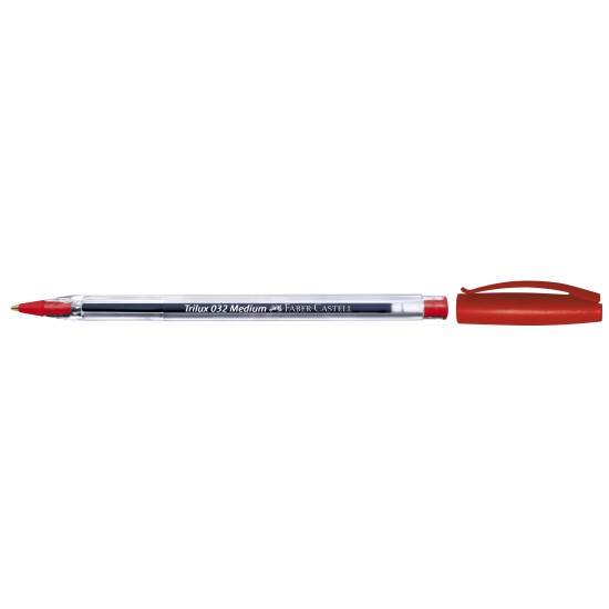 Faber Castell Trilux Biros Box Of 50 Red