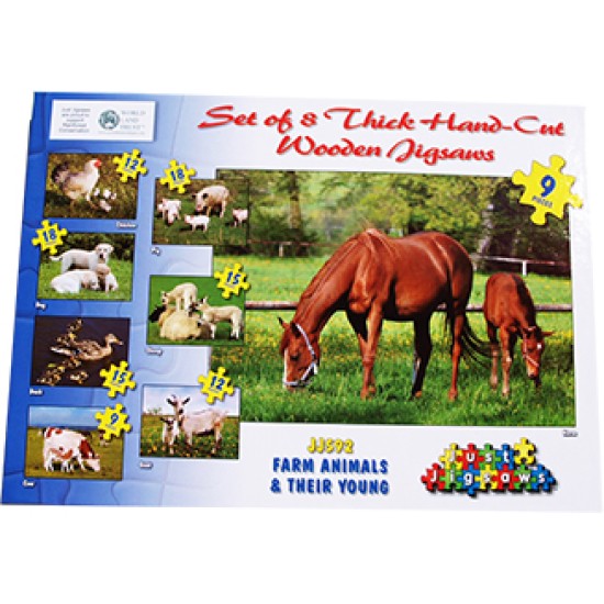 Farm Animal & Their Young Jigsaws