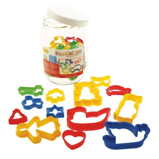 Jar of 24 Dough/Pastry Cutters