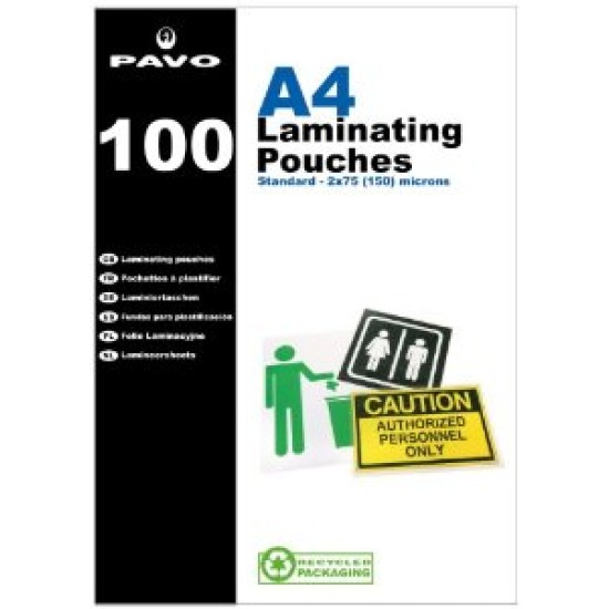 Laminating Pouches A4 10X100  Special Price Available Online Only