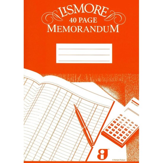 Memorandum Copybook 40 page Pack of 25