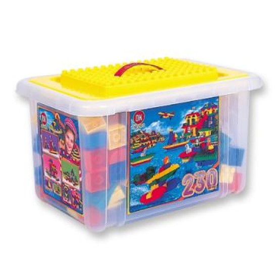 Plastic Construction Blocks 230 Pieces