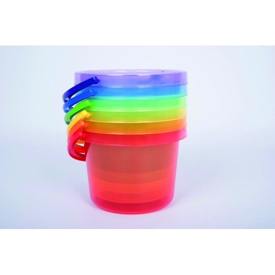 Translucent Colour Bucket Set