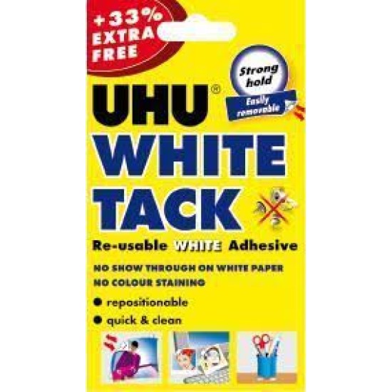 UHU White Tak 50g Box of 12 Offer