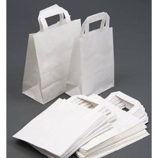 White Carrier bags Pack Of 12